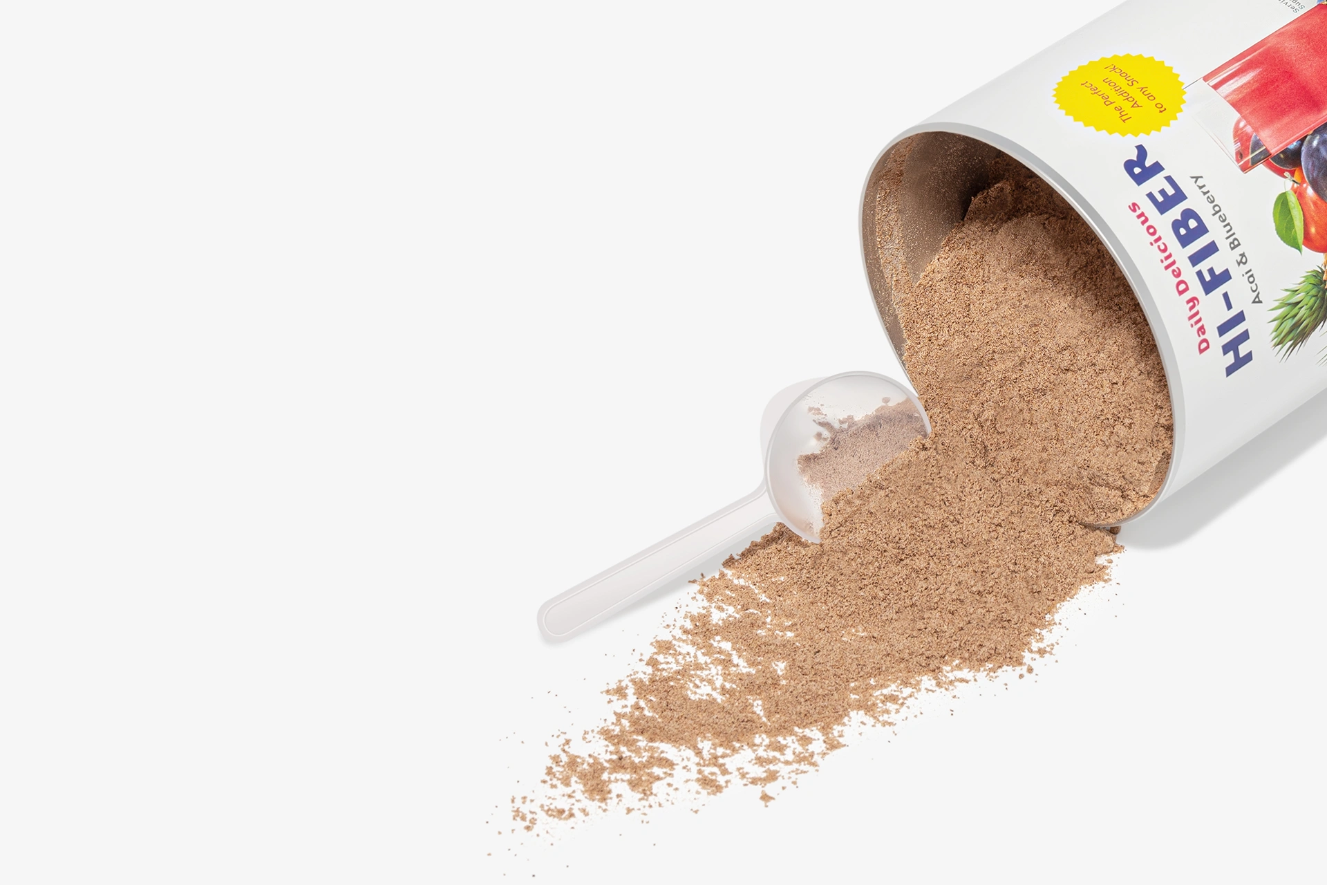 Приготовленный ягодный напиток Daily Delicious Hi-Fiber в прозрачном стакане